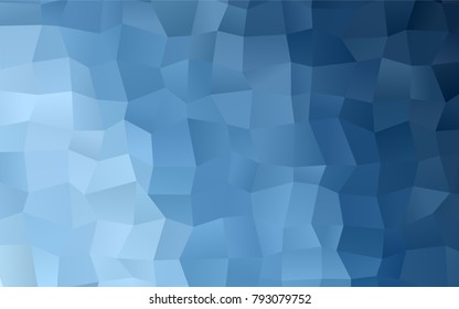 Light BLUE vector polygonal illustration, which consist of rectangles. Rectangular pattern for your business design. Geometric background in Origami style with gradient. 