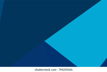 Light BLUE vector polygonal illustration, which consist of rectangles. Rectangular pattern for your business design. Geometric background in Origami style with gradient. 