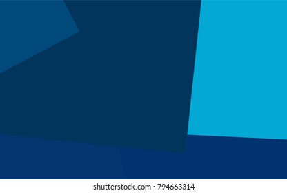 Light BLUE vector polygonal illustration consisting of rectangles. Rectangular design for your business. Creative geometric background in origami style with gradient.
