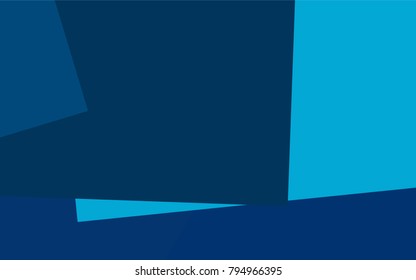 Light BLUE vector polygonal illustration, which consist of rectangles. Rectangular pattern for your business design. Geometric background in Origami style with gradient. 