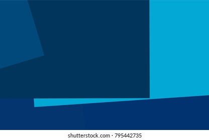 Light BLUE vector polygonal illustration, which consist of rectangles. Rectangular pattern for your business design. Geometric background in Origami style with gradient. 