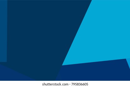 Light BLUE vector polygonal illustration consisting of rectangles. Rectangular design for your business. Creative geometric background in origami style with gradient.