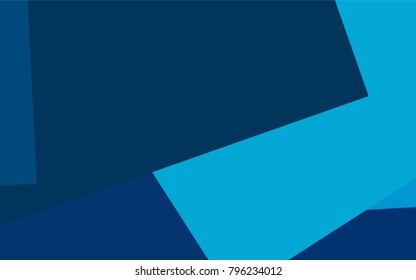 Light BLUE vector polygonal illustration, which consist of rectangles. Rectangular pattern for your business design. Geometric background in Origami style with gradient. 