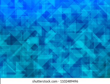 Light BLUE vector polygonal polygonal. Modern geometrical abstract illustration with gradient. The textured pattern can be used for background.