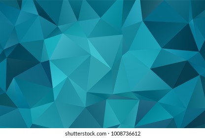 Light BLUE vector polygonal pattern. A sample with polygonal shapes. The completely new template can be used for your brand book.