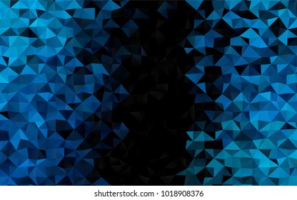 Light BLUE vector polygonal pattern. Shining colored illustration in a brand-new style. The completely new template can be used for your brand book.