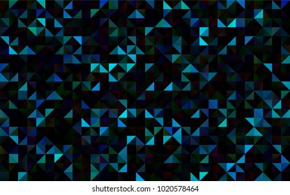 Light BLUE vector polygonal pattern. Triangular geometric sample with gradient.  The completely new template can be used for your brand book.