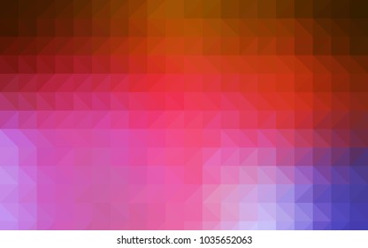 Light BLUE vector polygonal pattern. Creative illustration in halftone style with gradient. Triangular pattern for your business design.
