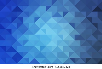 Light BLUE vector polygonal pattern. A vague abstract illustration with gradient. Brand-new design for your business.