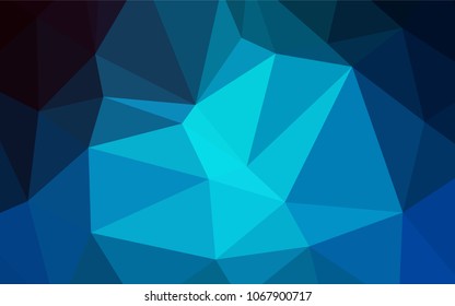 Light BLUE vector polygonal pattern. Elegant bright polygonal illustration with gradient. The polygonal design can be used for your web site.