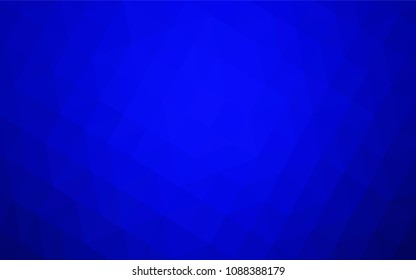Light BLUE vector polygonal pattern. Modern abstract illustration with triangles. Best triangular design for your business.