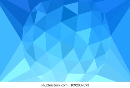 Light BLUE vector polygonal pattern with a diamond. Colorful illustration with gradient. Triangular pattern for your design.