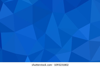 Light BLUE vector polygonal pattern. Triangular geometric sample with gradient.  A new texture for your web site.