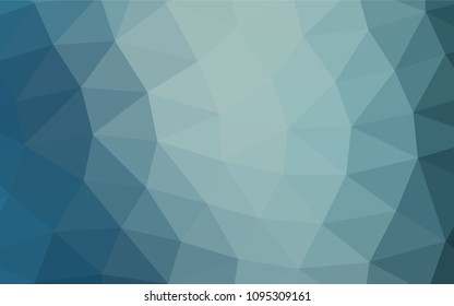 Light BLUE vector polygonal pattern. A completely new color illustration in a vague style. Brand new design for your business.