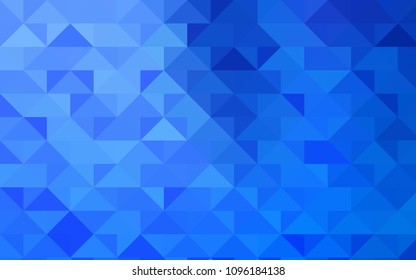 Light BLUE vector polygonal pattern. Glitter abstract illustration with an elegant design. The polygonal design can be used for your web site.