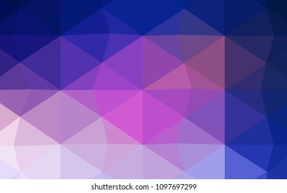 Light BLUE vector polygonal pattern. Shining colored illustration in a new style. The polygonal design can be used for your web site.