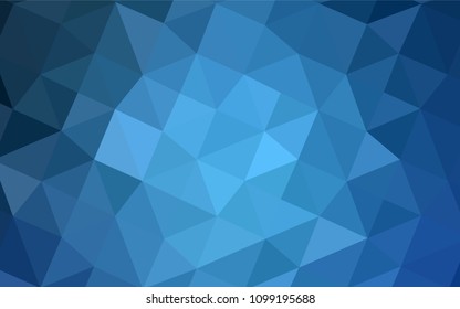 Light BLUE vector polygonal pattern. Geometric illustration in Origami style with gradient.  The polygonal design can be used for your web site.