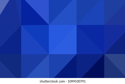 Light BLUE vector polygonal pattern. Triangular geometric sample with gradient.  That new template can be used for your brand book.