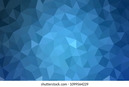 Light BLUE vector polygonal pattern. Colorful abstract illustration with triangles. A new texture for your web site.