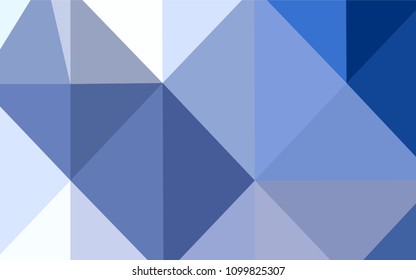 Light BLUE vector polygonal pattern. Colorful abstract illustration with gradient. A completely new template for your business design.