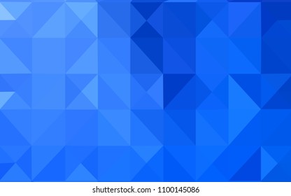 Light BLUE vector polygonal pattern. Colorful illustration in abstract style with triangles. A completely new design for your leaflet.