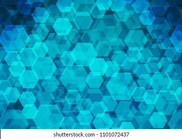 Light BLUE vector polygonal pattern. Colorful illustration in abstract style with gradient. A completely new template for your business design.