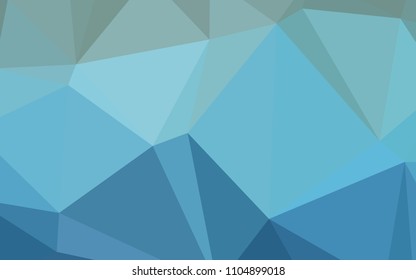 Light BLUE vector polygonal pattern. Creative geometric illustration in Origami style with gradient. The polygonal design can be used for your web site.