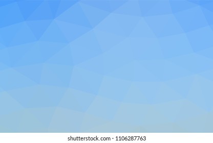 Light BLUE vector polygonal pattern. A vague abstract illustration with gradient. Brand new design for your business.