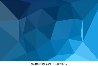 Light BLUE vector polygonal pattern. Colorful illustration in abstract style with triangles. Polygonal design for your web site.
