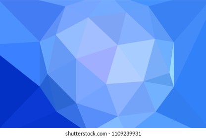 Light BLUE vector polygonal pattern. Shining colorful illustration with triangles. Template for cell phone's backgrounds.