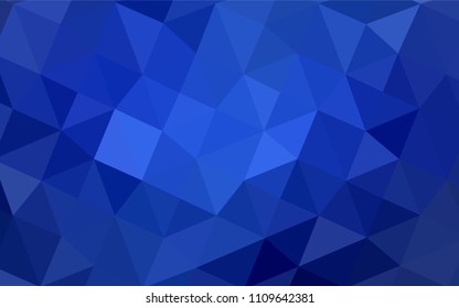 Light BLUE vector polygonal pattern. Glitter abstract illustration with an elegant design. The polygonal design can be used for your web site.