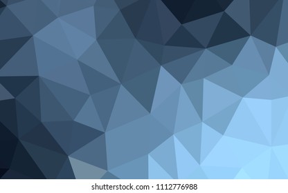 Light BLUE vector polygonal pattern. Polygonal abstract illustration with gradient. Best triangular design for your business.