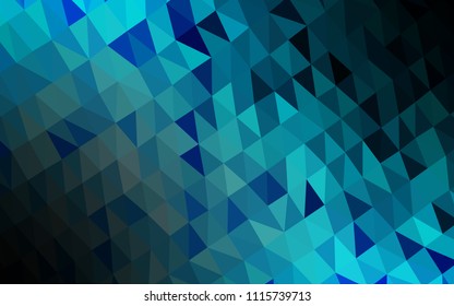 Light BLUE vector polygonal pattern. An elegant bright illustration with gradient. Brand new style for your business design.