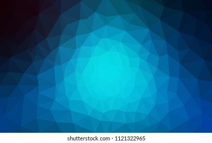 Light BLUE vector polygonal pattern. Colorful abstract illustration with triangles. Polygonal design for your web site.