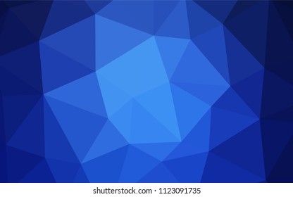 Light BLUE vector polygonal pattern. A completely new color illustration in a polygonal style. Textured pattern for your backgrounds.