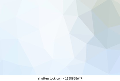 Light BLUE vector polygonal pattern. Geometric illustration in Origami style with gradient.  Brand new style for your business design.