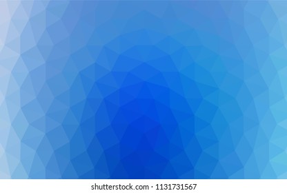 Light BLUE vector polygonal pattern. Colorful illustration in polygonal style with gradient. Best triangular design for your business.