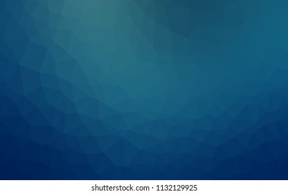 Light BLUE vector polygonal pattern. Creative illustration in halftone style with triangles. Polygonal design for your web site.