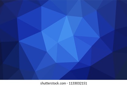 Light BLUE vector polygonal pattern. Colorful abstract illustration with triangles. New template for your brand book.