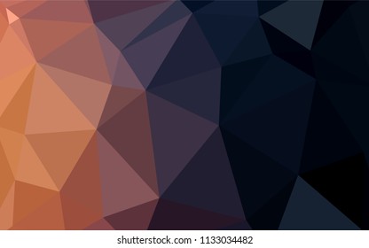 Light BLUE vector polygonal pattern. Colorful illustration in abstract style with triangles. A completely new design for your leaflet.