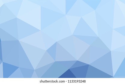 Light BLUE vector polygonal pattern. Creative geometric illustration in Origami style with gradient. Polygonal design for your web site.
