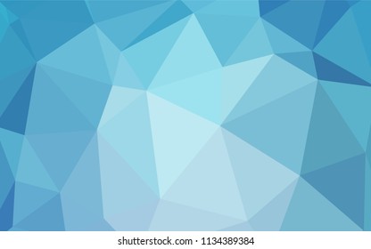 Light BLUE vector polygonal pattern. Modern abstract illustration with triangles. Brand new design for your business.