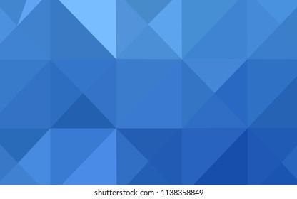 Light BLUE vector polygonal pattern. Creative geometric illustration in Origami style with gradient. The polygonal design can be used for your web site.