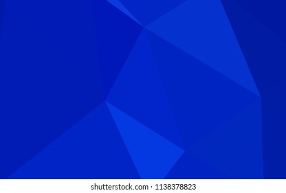 Light BLUE vector polygonal pattern. Creative geometric illustration in Origami style with gradient. Brand new style for your business design.