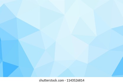 Light BLUE vector polygonal pattern. Shining colorful illustration with triangles. A new texture for your web site.
