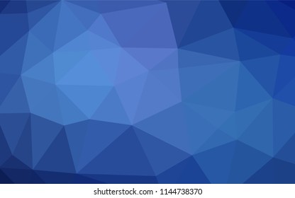 Light BLUE vector polygonal pattern. Colorful illustration in abstract style with gradient. The best triangular design for your business.
