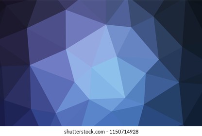 Light BLUE vector polygonal pattern. Colorful abstract illustration with triangles. Textured pattern for your backgrounds.