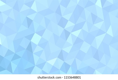 Light BLUE vector polygonal pattern. Modern abstract illustration with triangles. Best triangular design for your business.