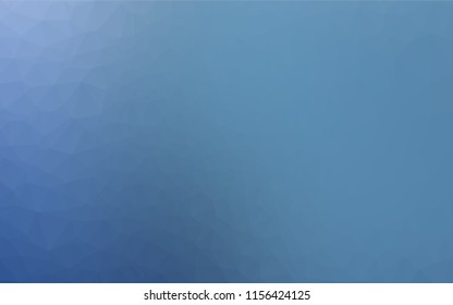 Light BLUE vector polygonal pattern. Triangular geometric sample with gradient.  A completely new design for your business.