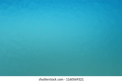 Light BLUE vector polygonal pattern. Shining colored illustration in a Brand new style. Triangular pattern for your business design.